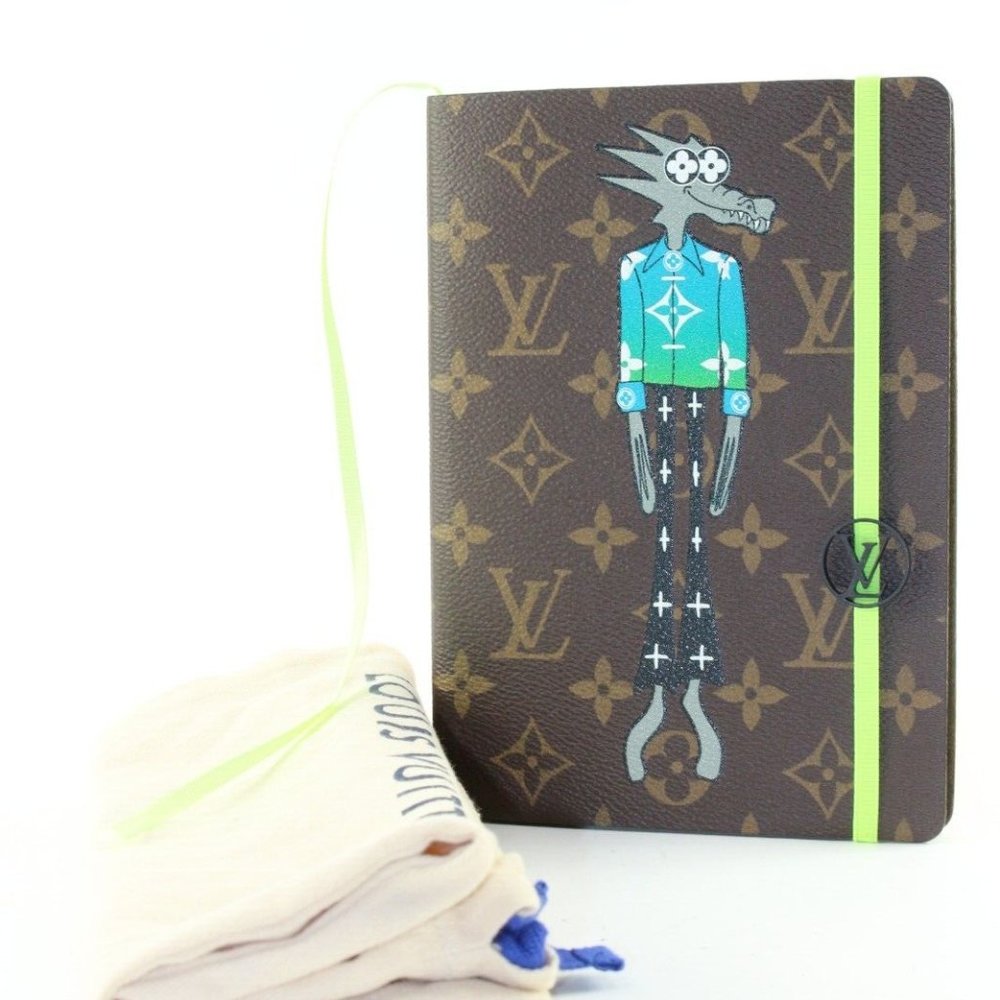 LOUIS VUITTON Monogram LV Friends Clemence Notebook Virgil Abloh Wolf 8LV1212K - Picture 12 of 12